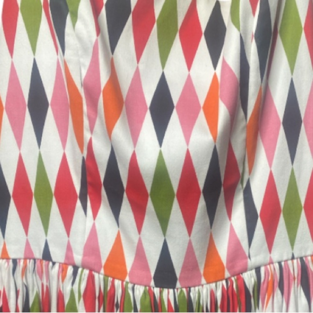 Pinup Couture Harlequin Geometric Patterned Dress - Picture 10 of 14
